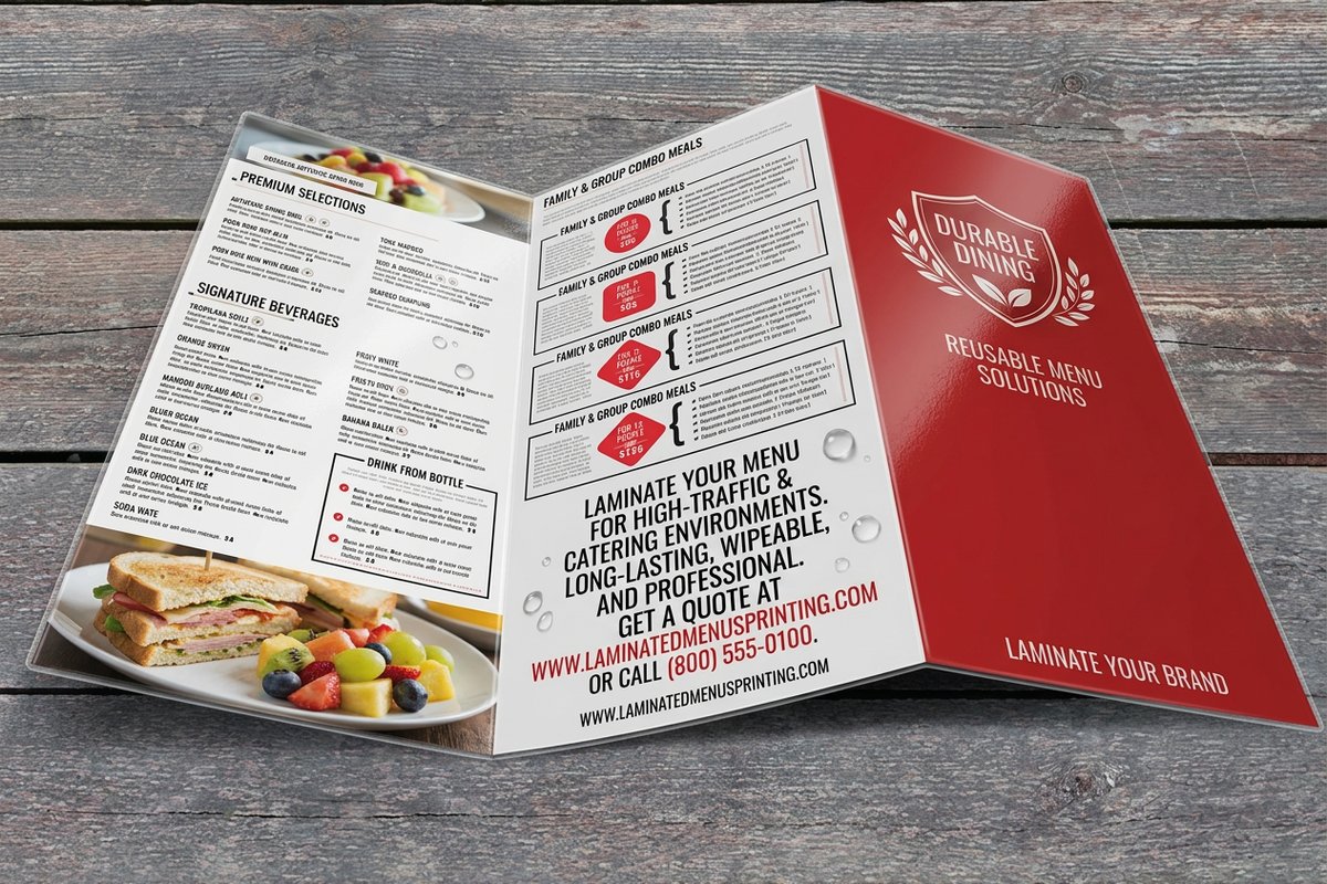 Laminated Menus 2 - 4OVER4