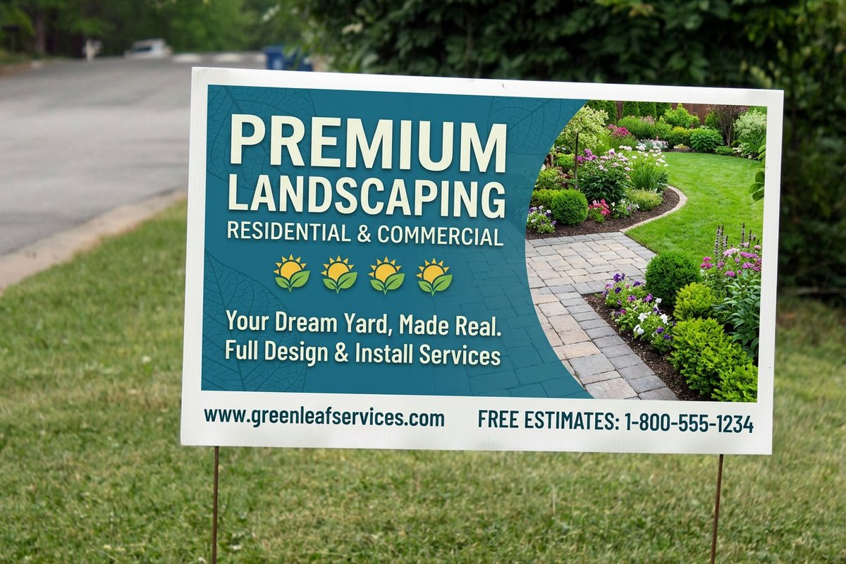 Landscaping Yard Signs