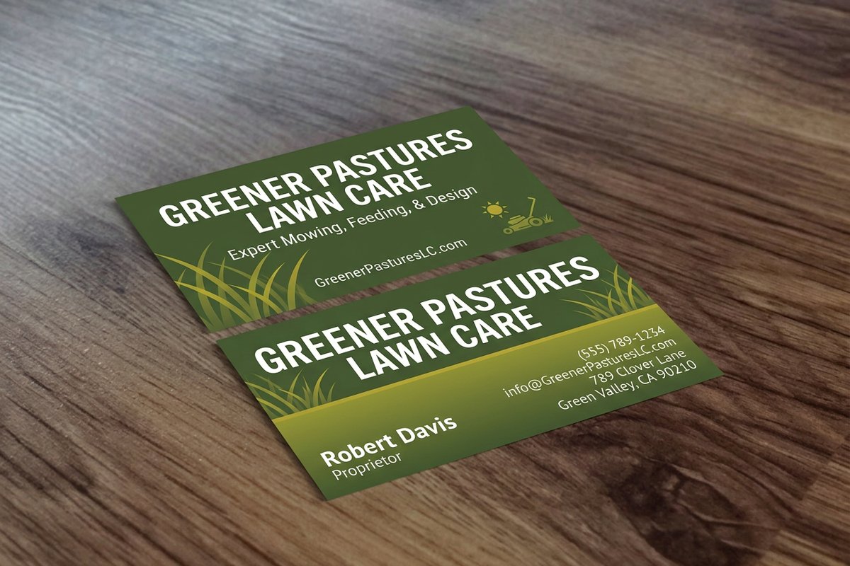 Lawn Care Business Cards