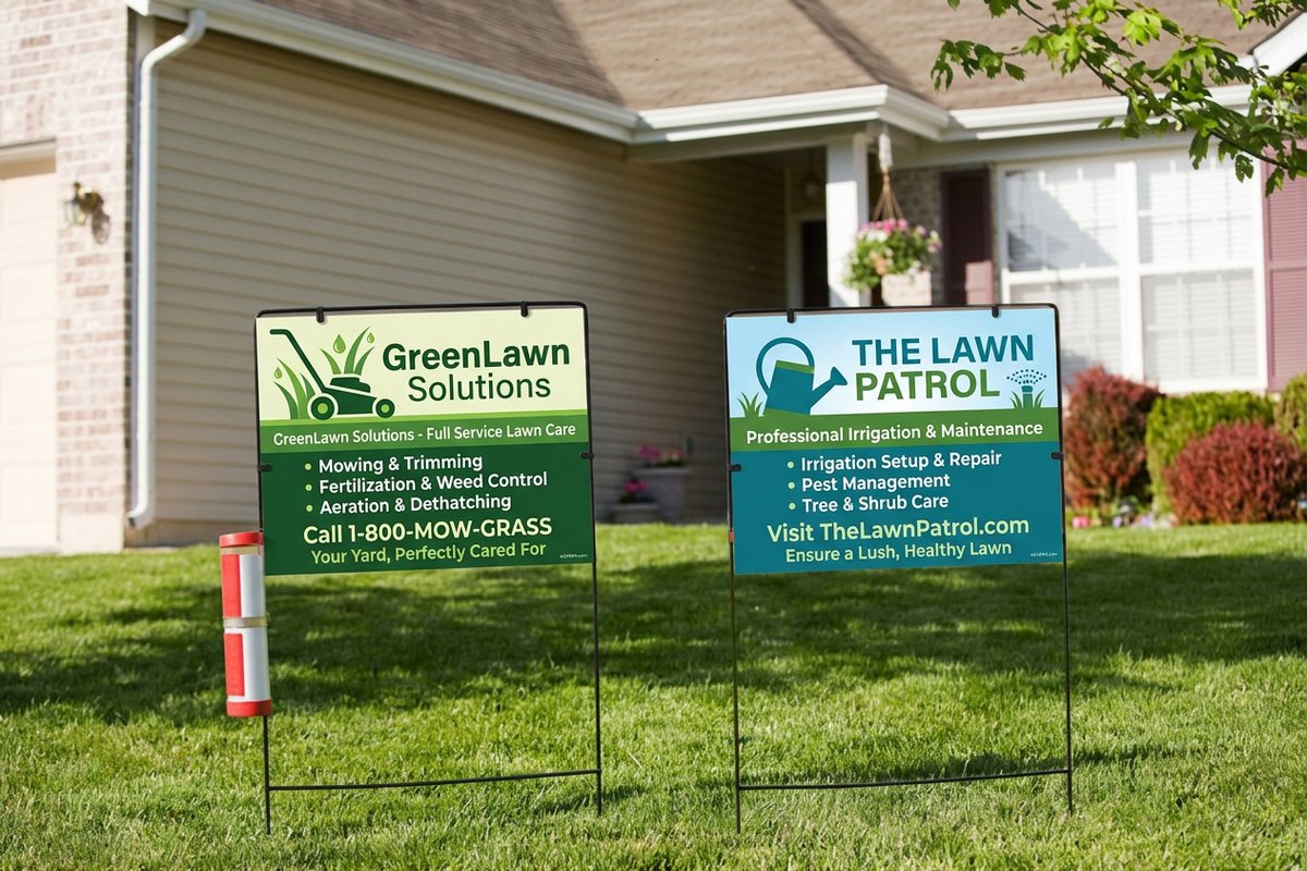 Lawn Care Signs