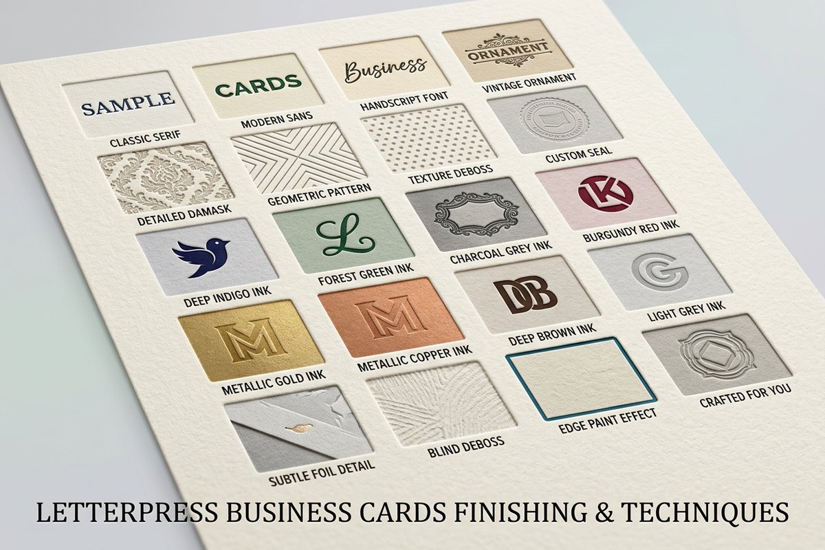 Letterpress Business Cards 3 - 4OVER4