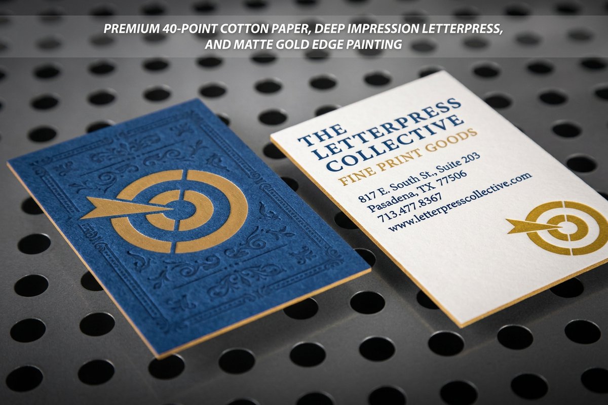 Letterpress Business Cards 5 - 4OVER4