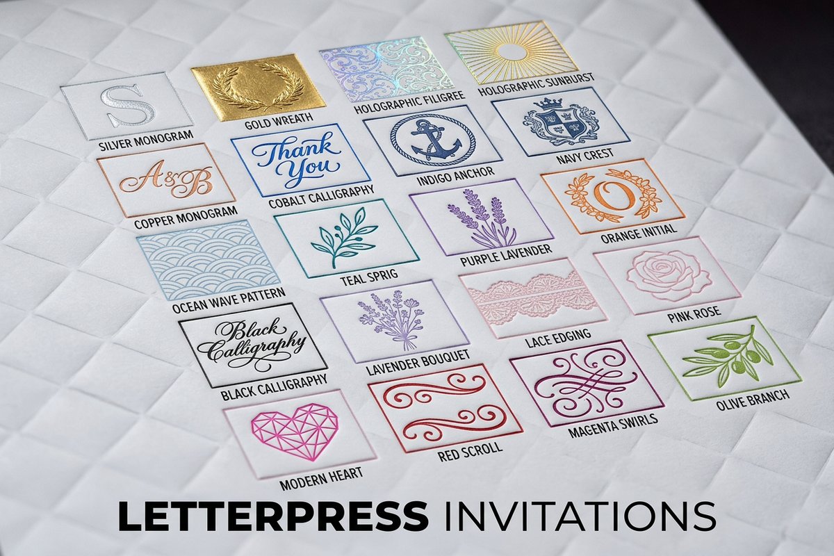 Letterpress Invitations 3 - 4OVER4