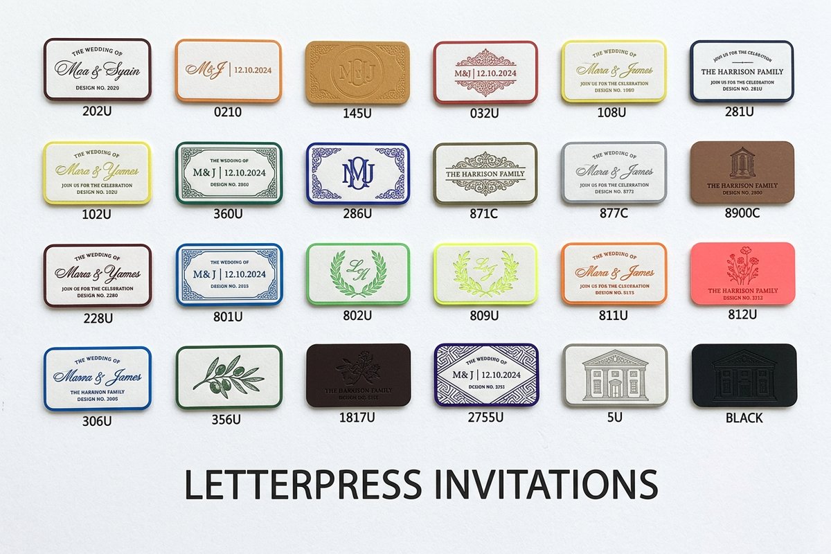 Letterpress Invitations 5 - 4OVER4