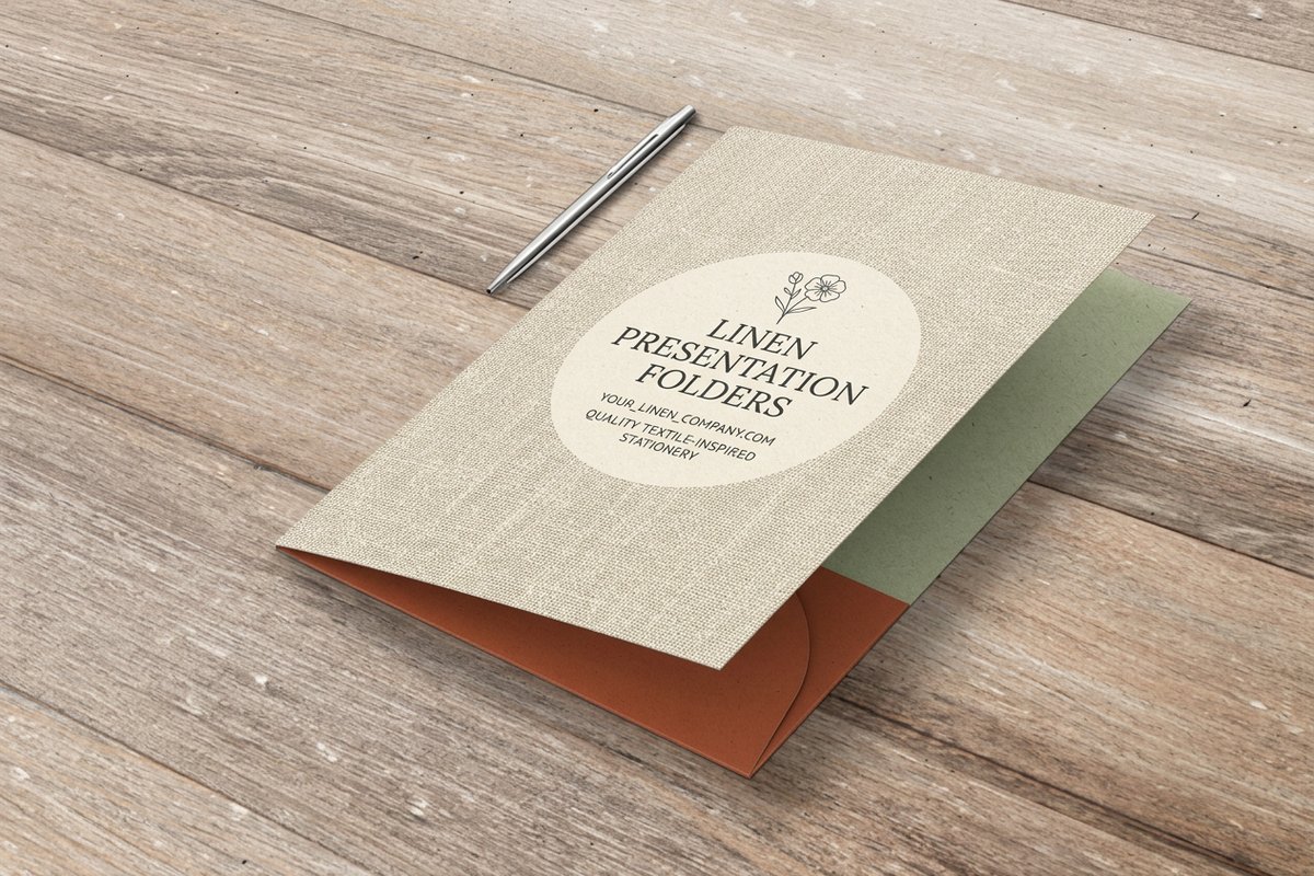 Linen Presentation Folders