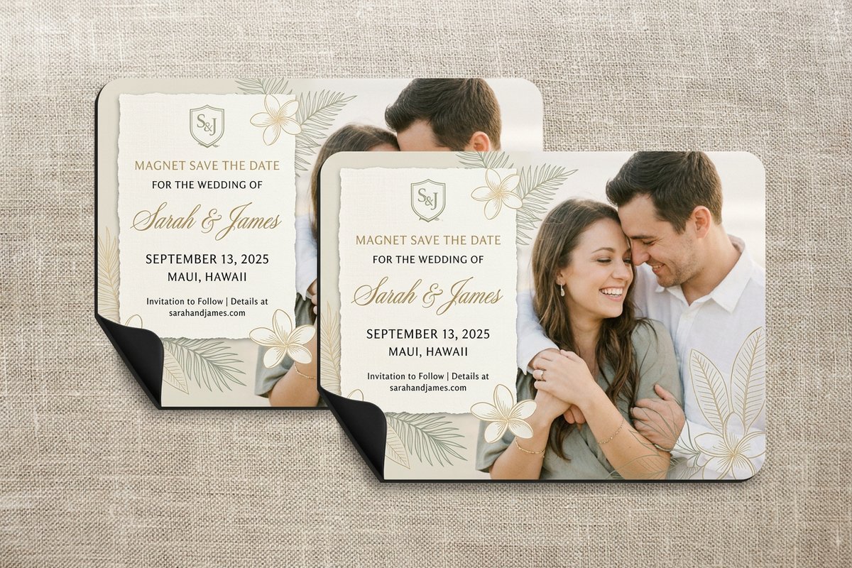 Magnet Save The Date Cards 3 - 4OVER4