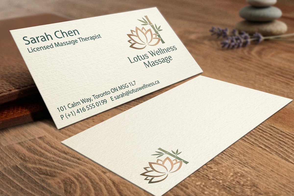 Massage Business Cards
