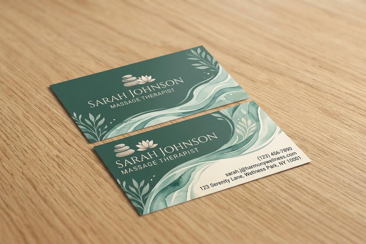 Massage Business Cards
