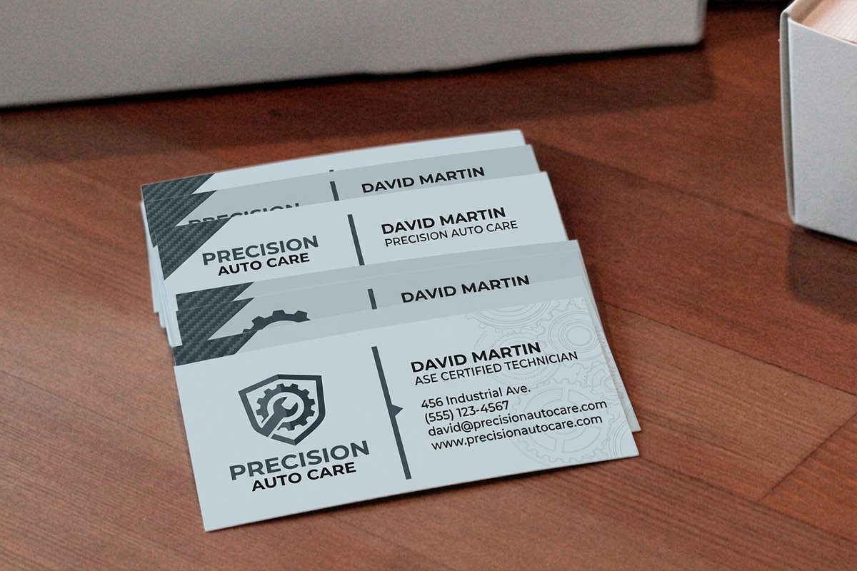 Mechanic Business Cards
