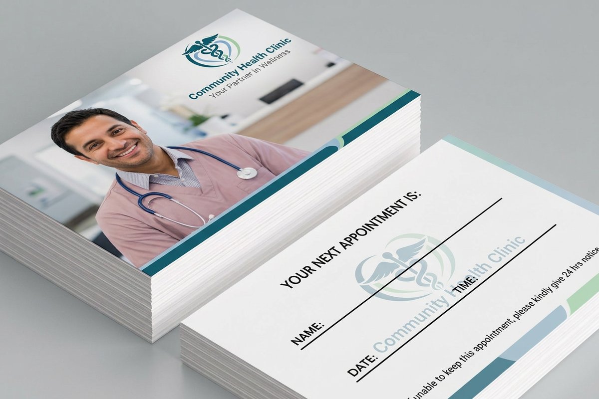 Medical Appointment Cards 1 - 4OVER4