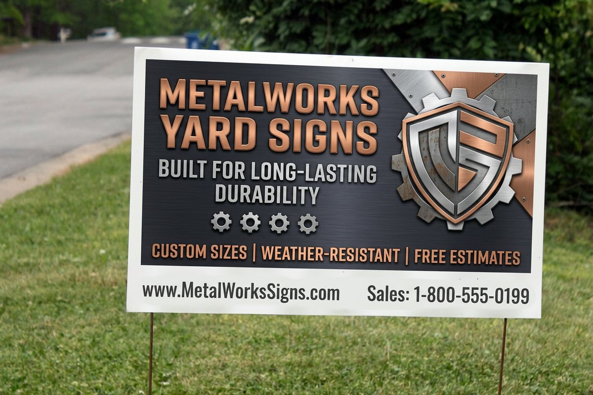 Metal Yard Signs