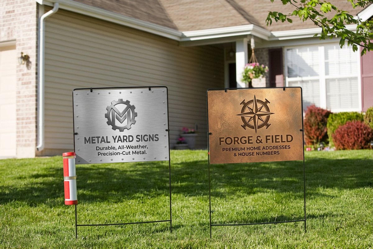 Metal Yard Signs