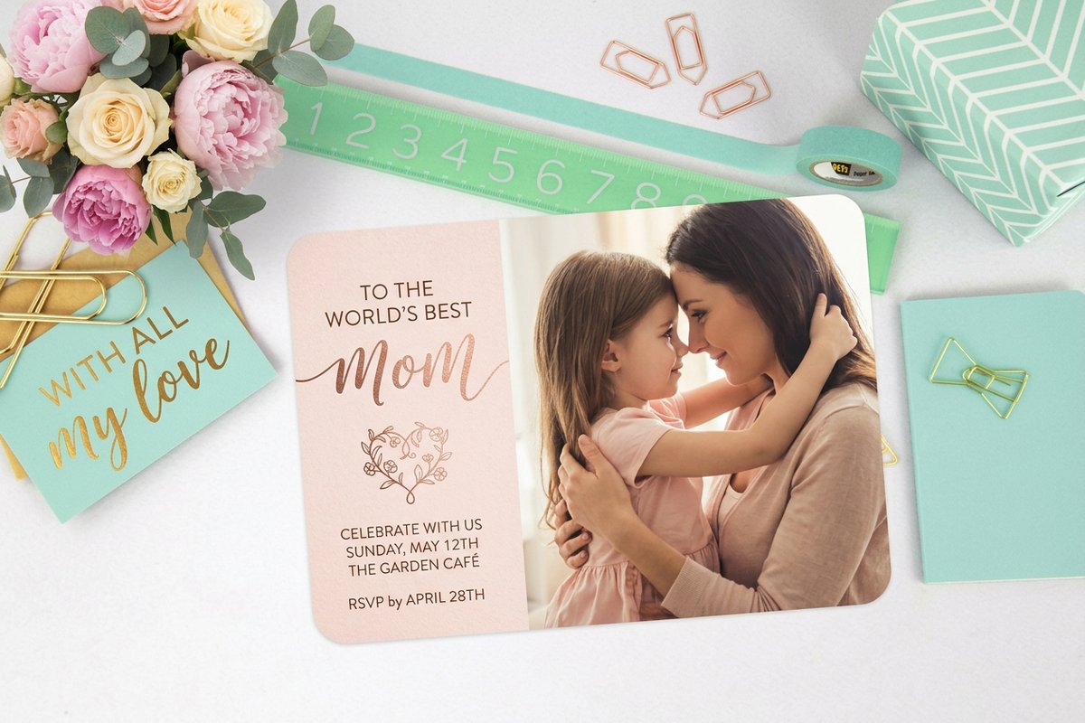 Mothers Day Invitations 4 V2 - 4OVER4