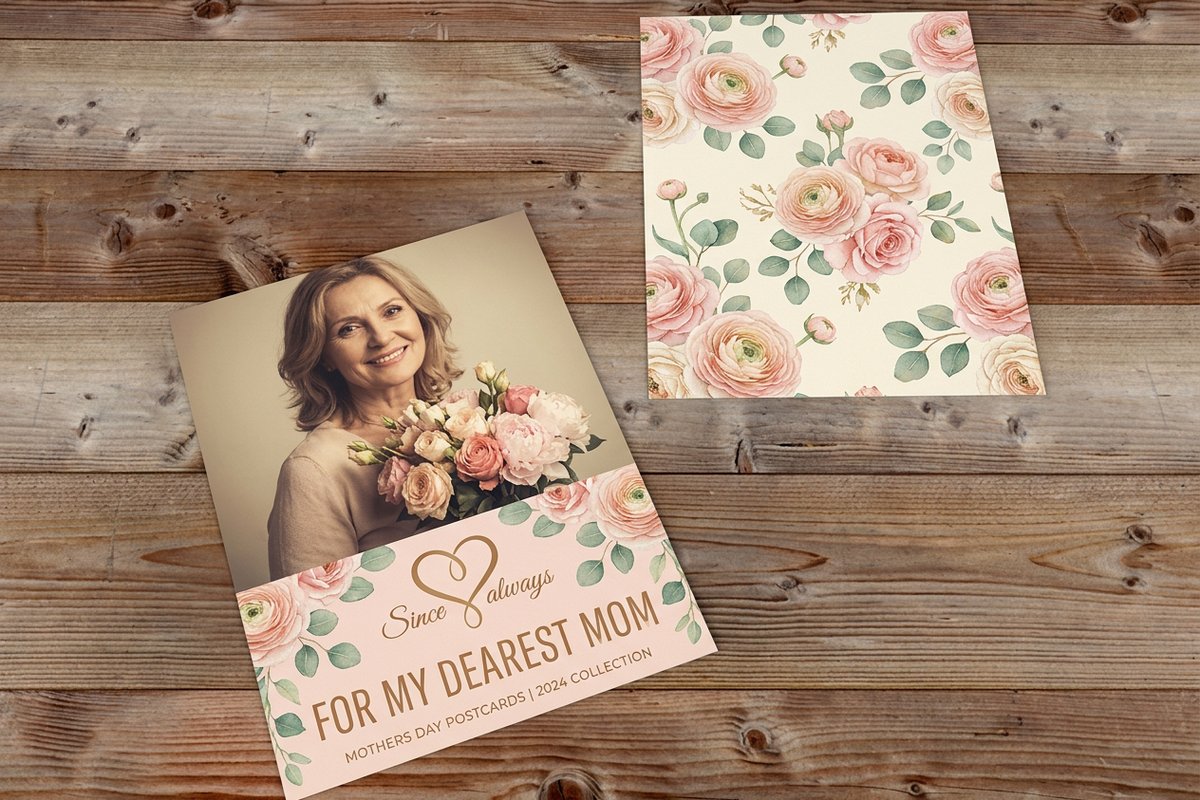 Mothers Day Postcards 1 - 4OVER4