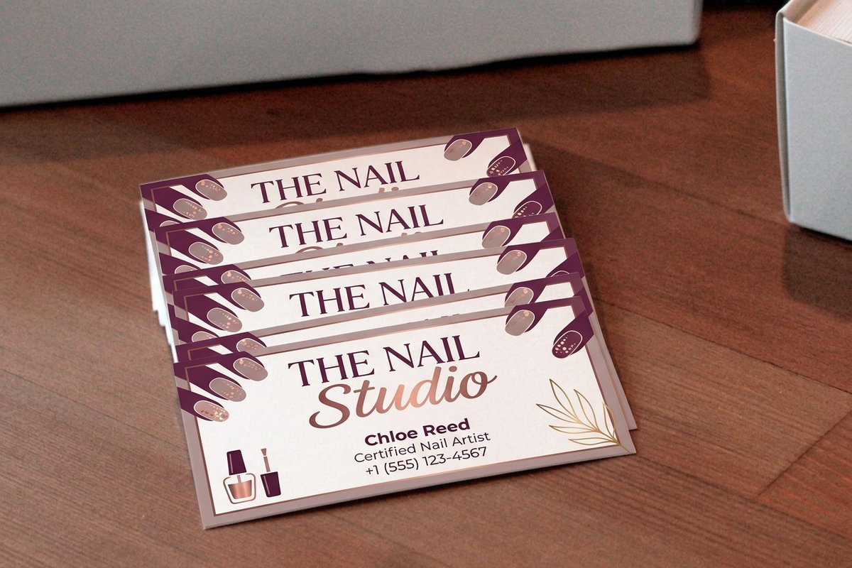 Nail Tech Business Cards