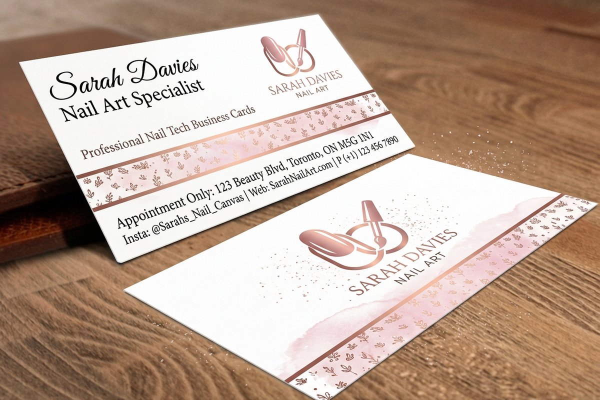 Nail Tech Business Cards