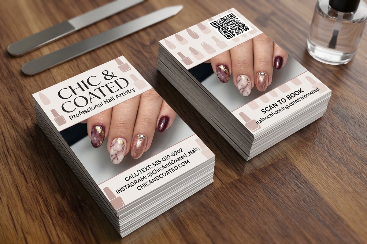 Nail Tech Business Cards