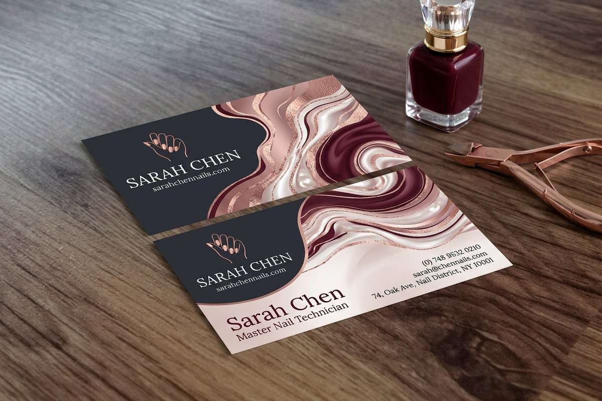 Nail Tech Business Cards