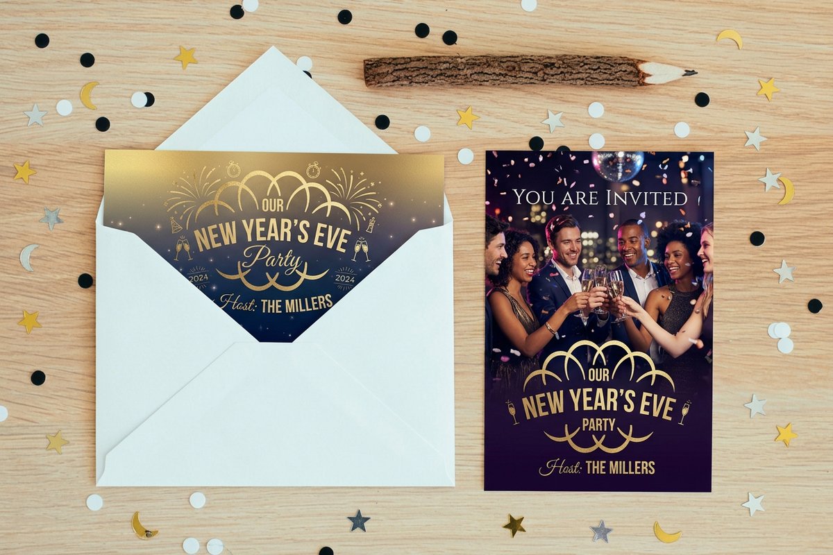 New Year Invitations 5 - 4OVER4
