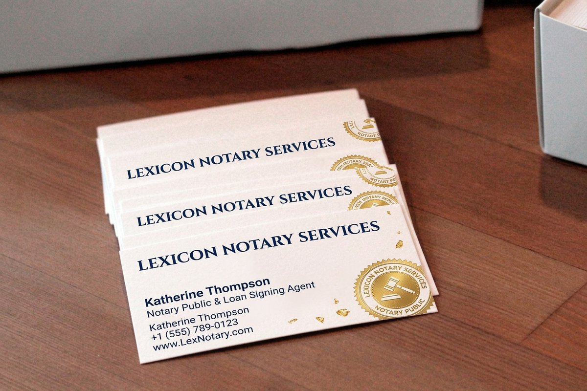 Notary Business Cards