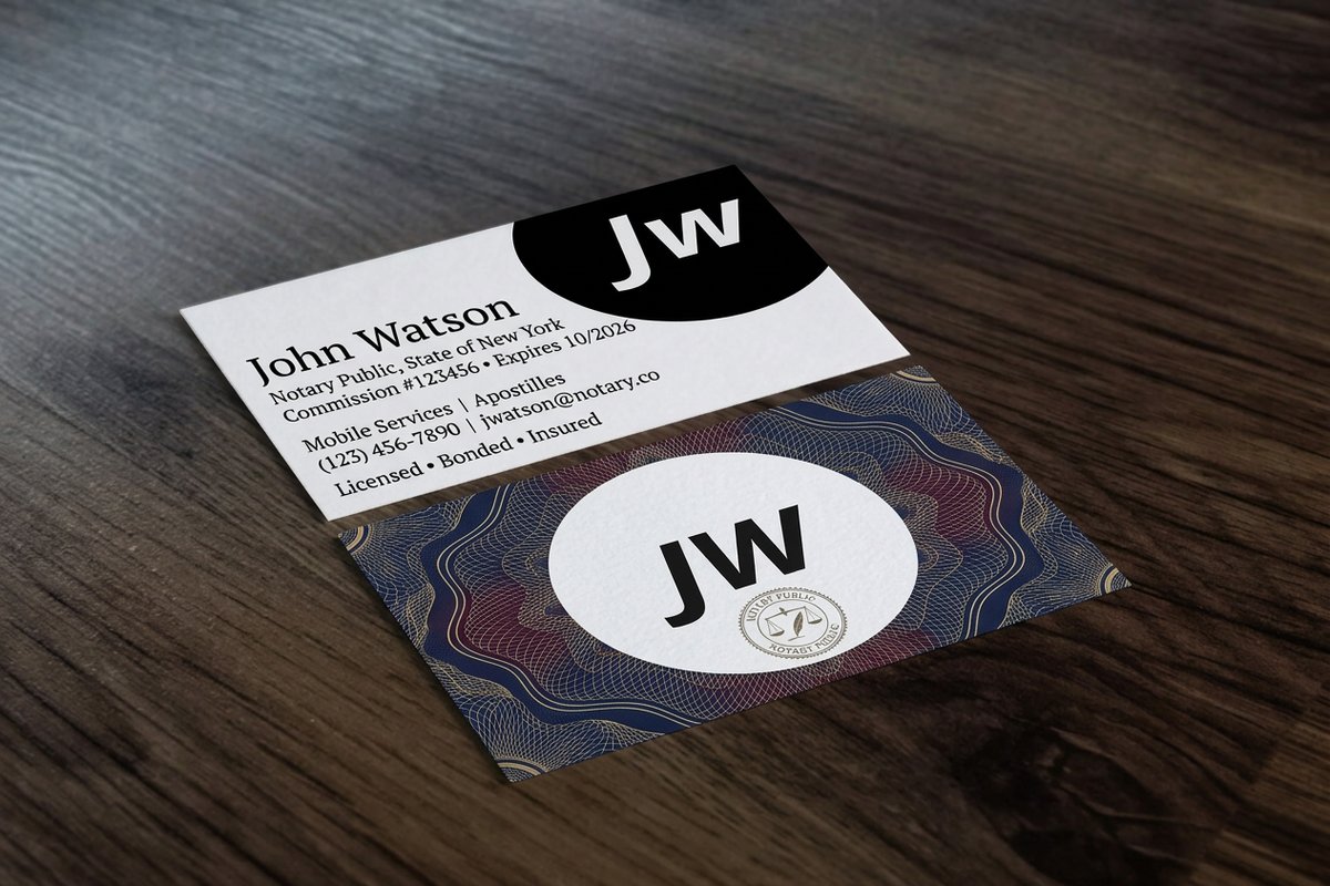 Notary Business Cards
