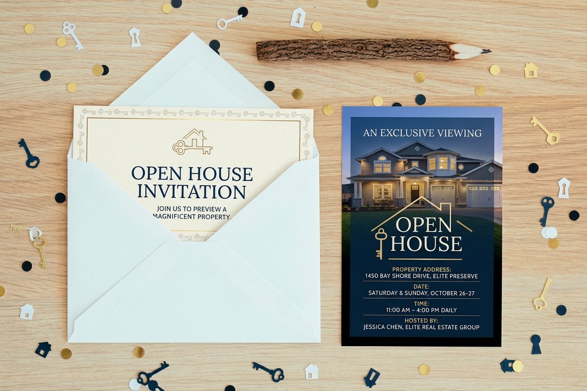 Open House Invitations 5 - 4OVER4
