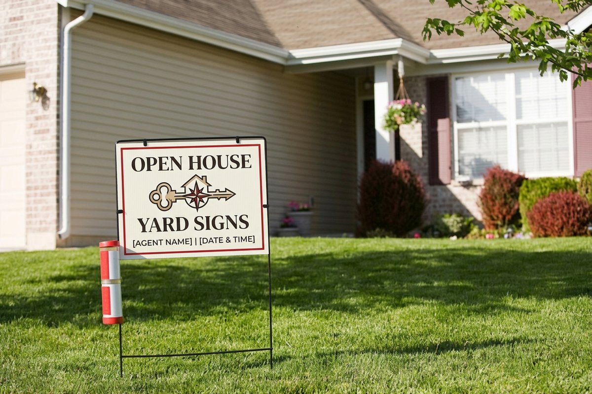 open house yard signs