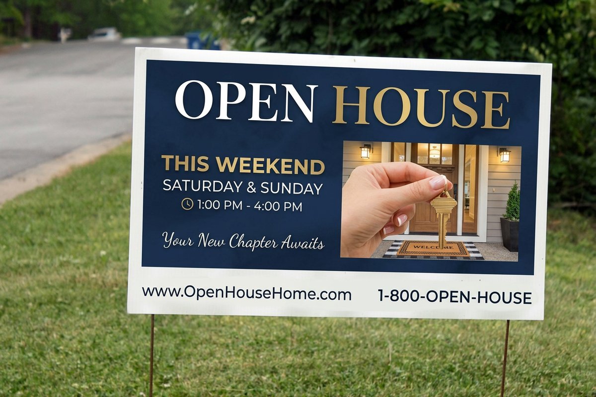 Open House Yard Signs
