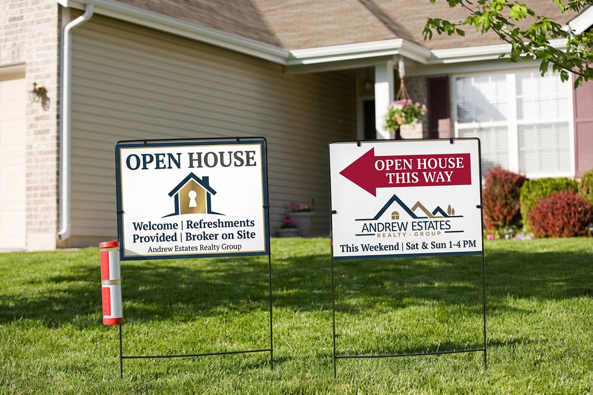 Open House Yard Signs