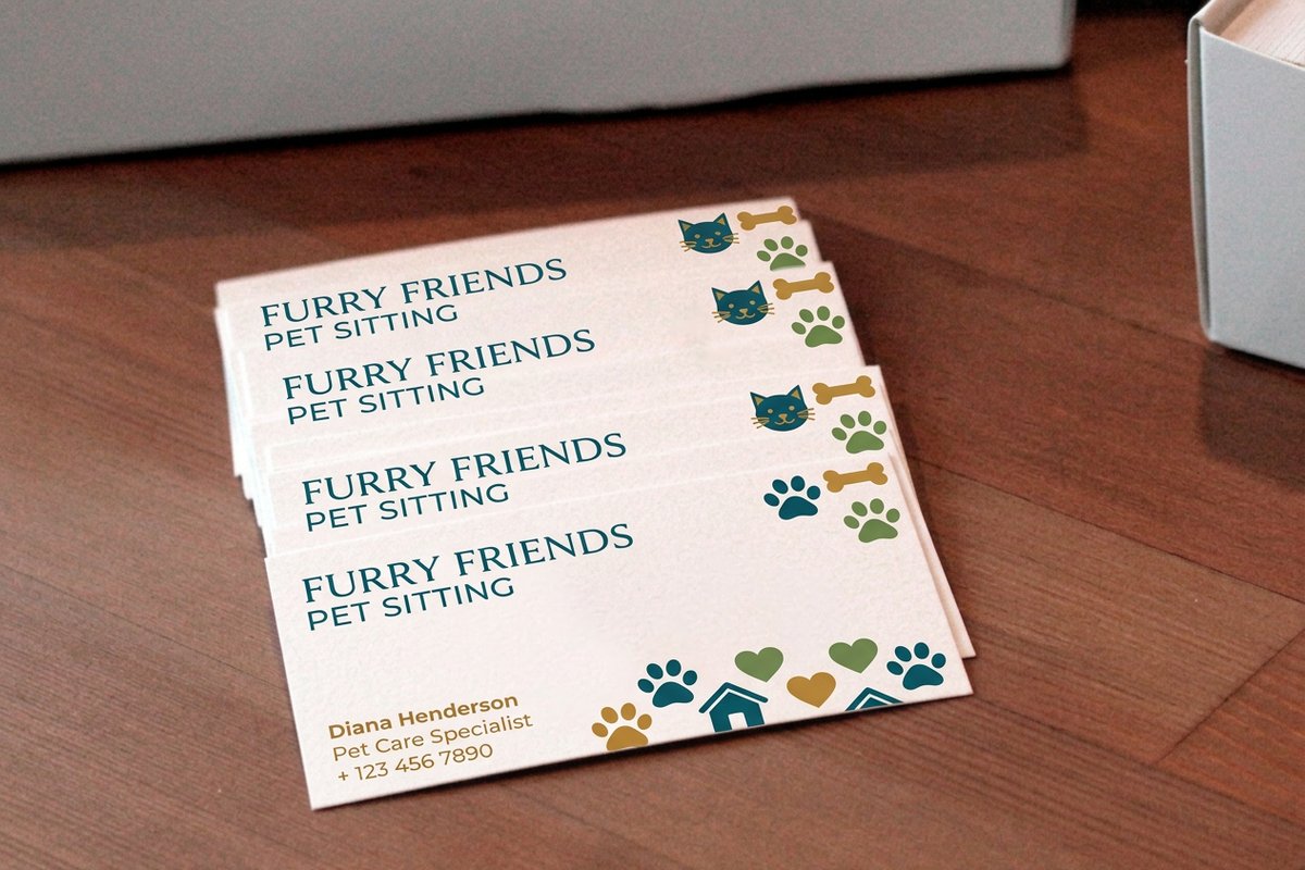Pet Sitting Business Cards