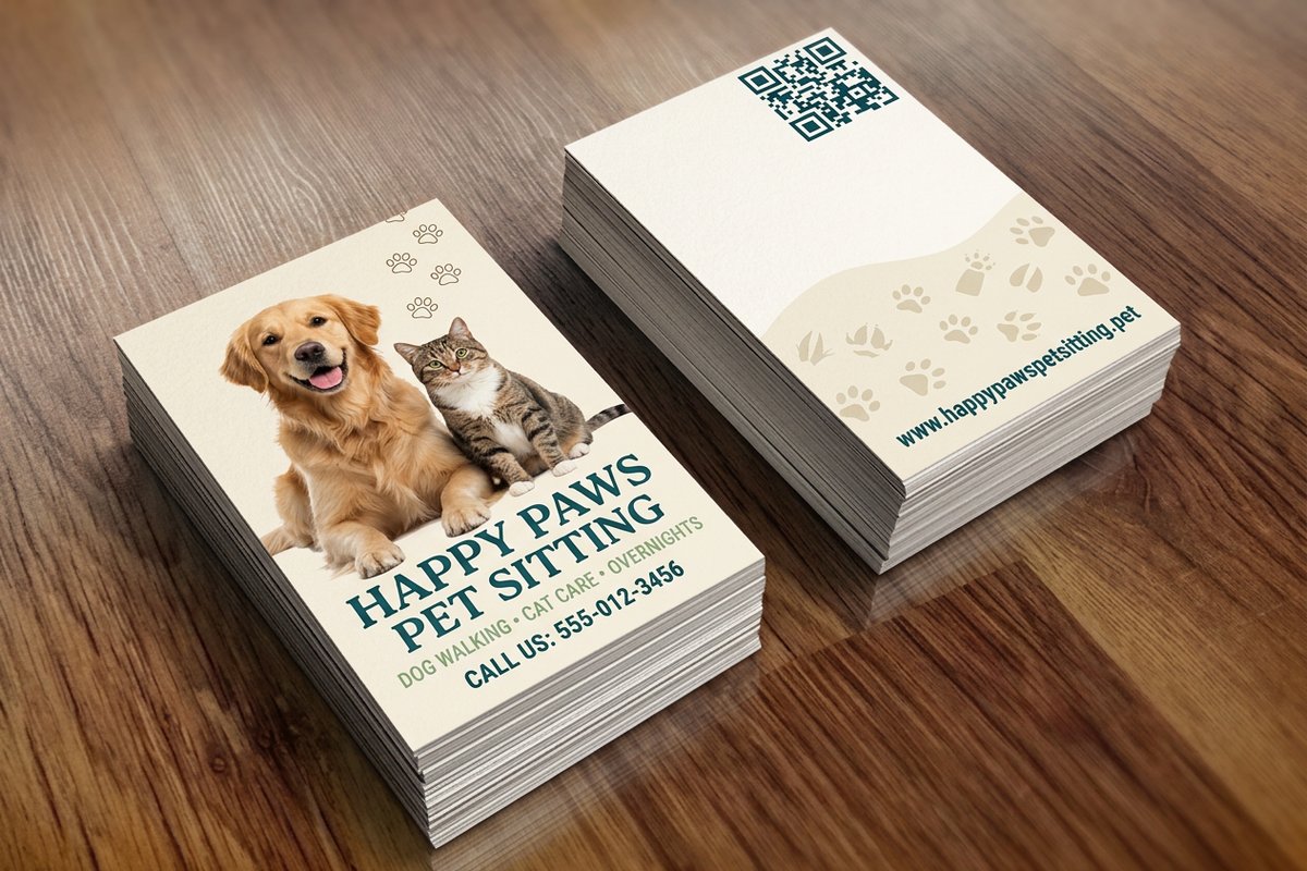 Pet Sitting Business Cards