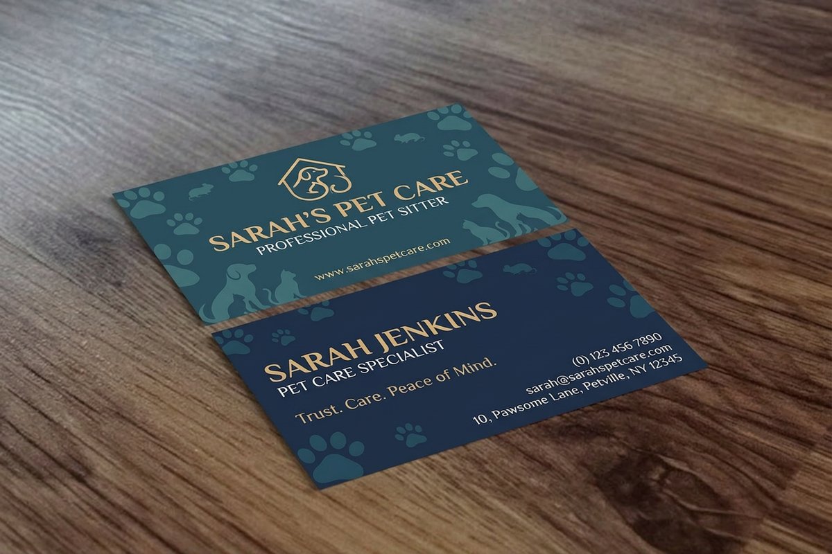 Pet Sitting Business Cards