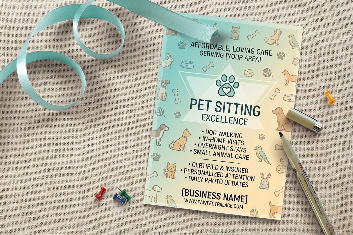 Pet Sitting Flyers