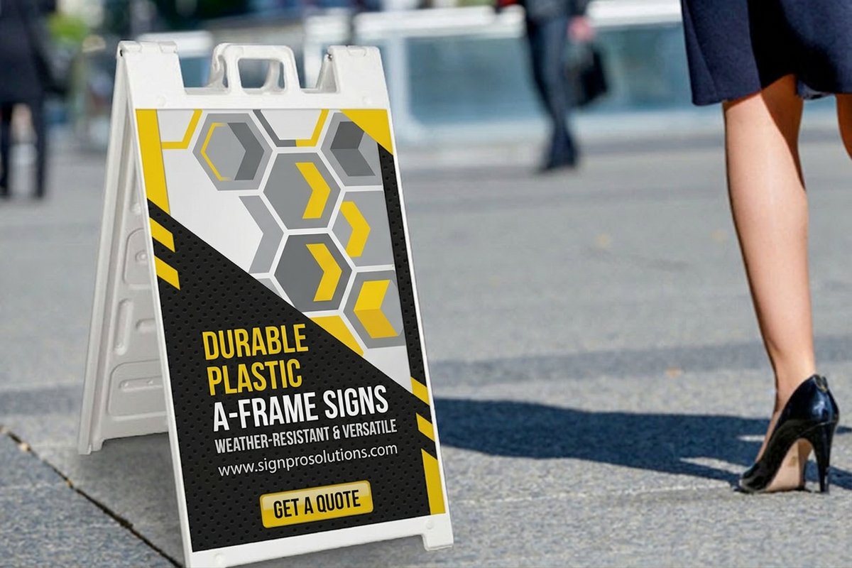 Plastic a Frame Signs