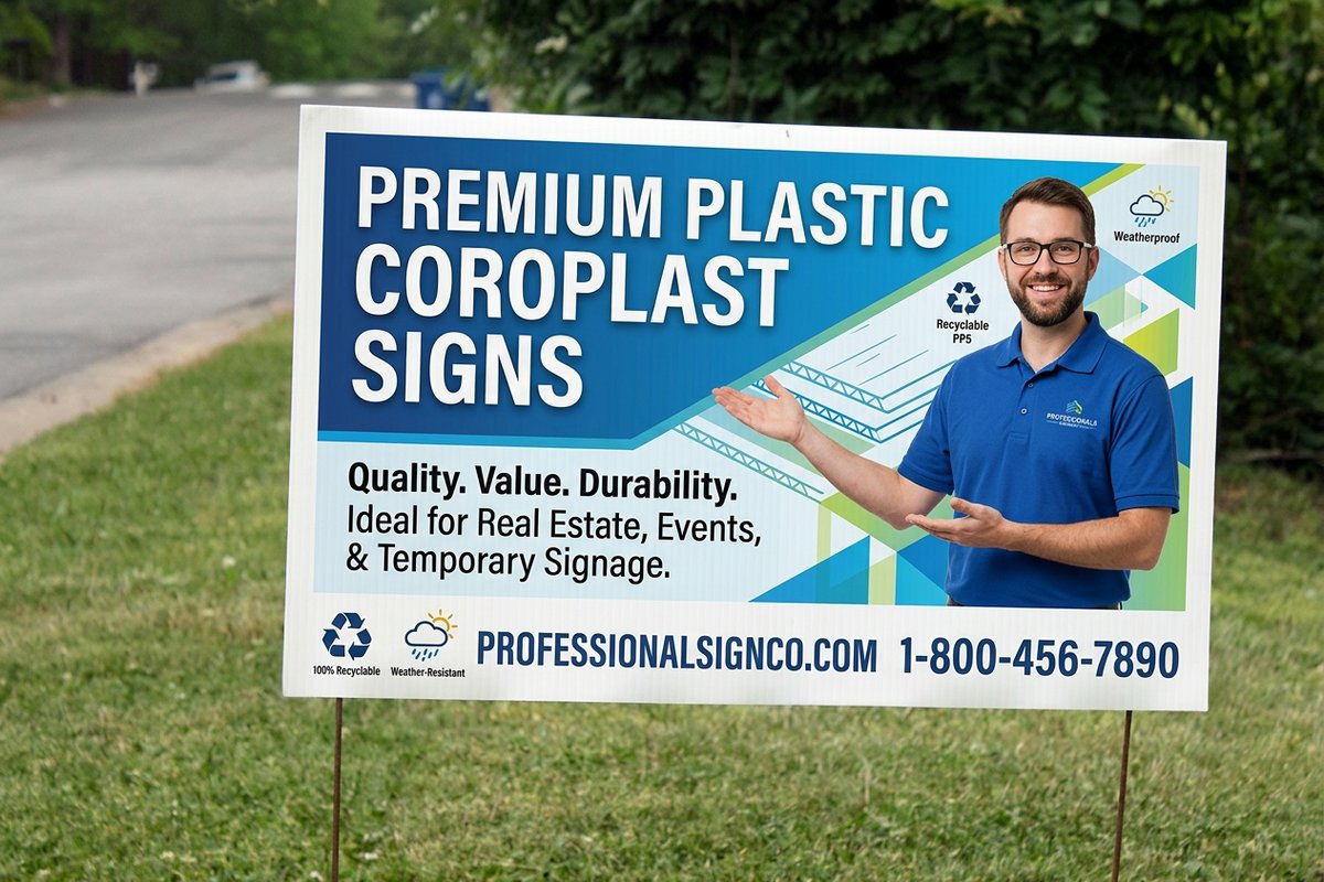 Plastic Coroplast Signs 2 - 4OVER4