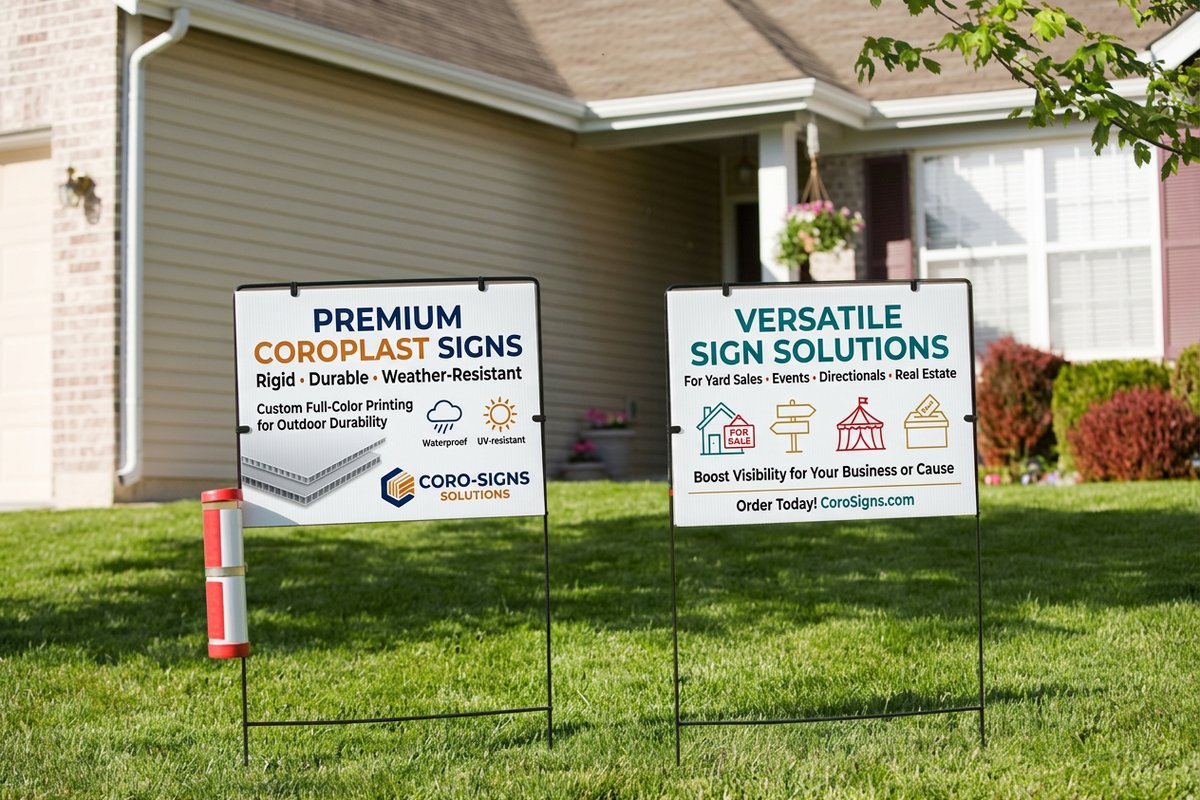 Professional cheap coroplast signs printing - new_product 2 by 4OVER4