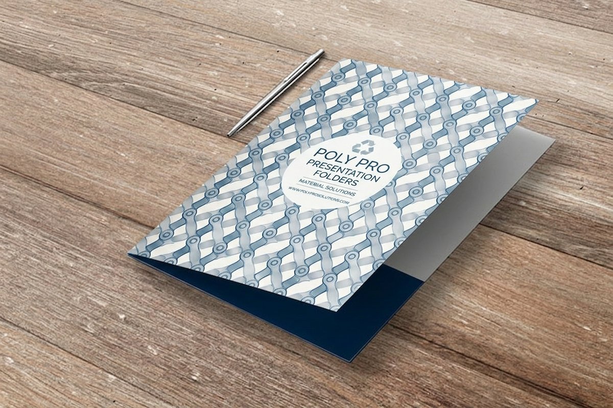 Plastic Presentation Folders 1 - 4OVER4