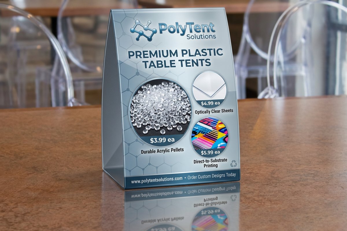 Plastic Table Tents