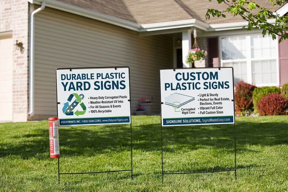Plastic Yard Signs