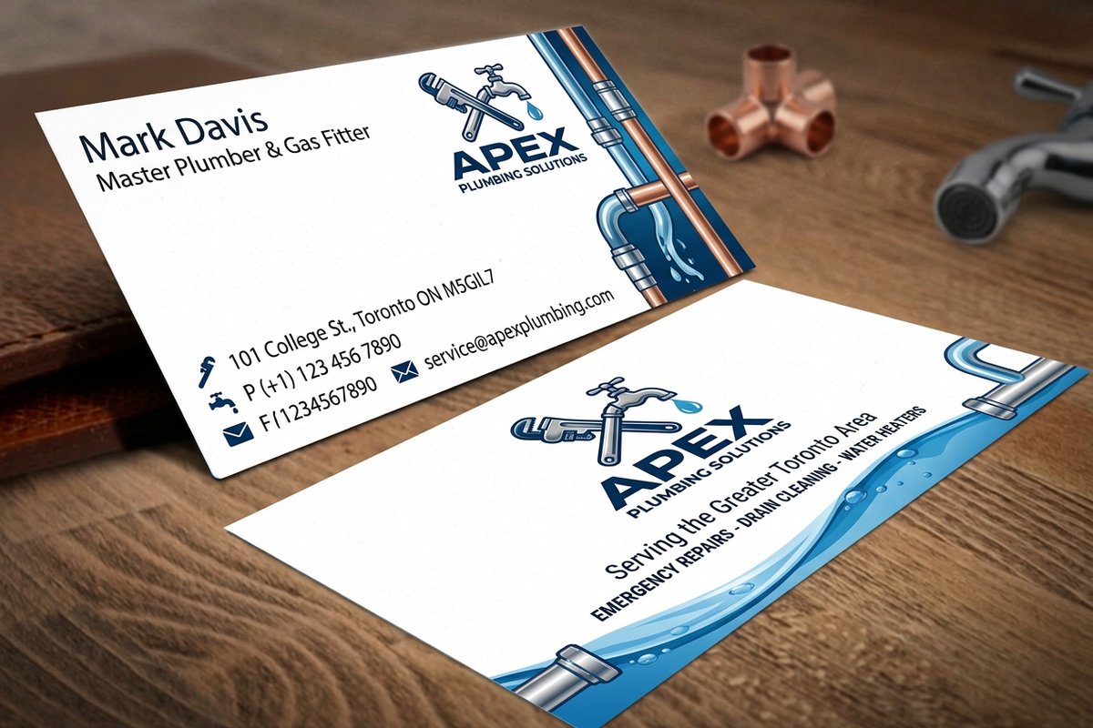 Plumbing Business Cards