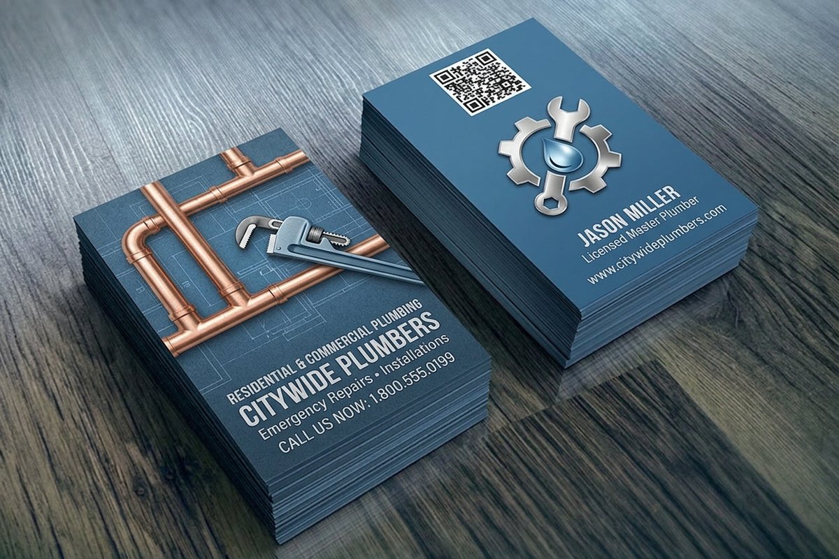 Plumbing Business Cards