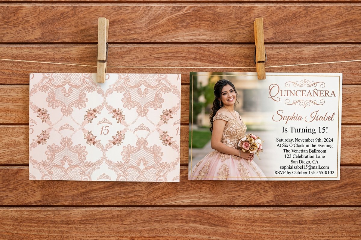 quinceanera invitations - 4OVER4