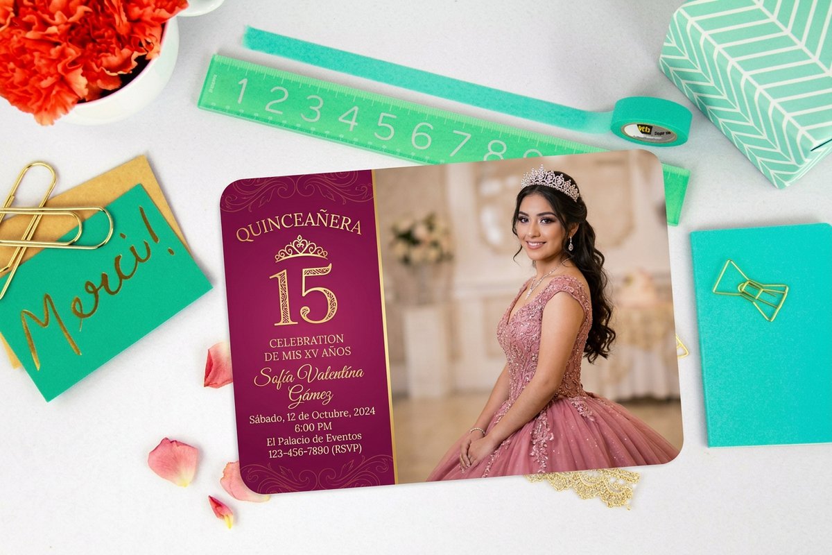 Quinceanera Invitations 4 - 4OVER4