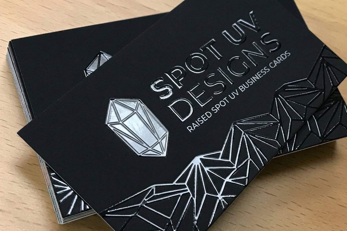 Raised Spot Uv Business Cards 2 - 4OVER4