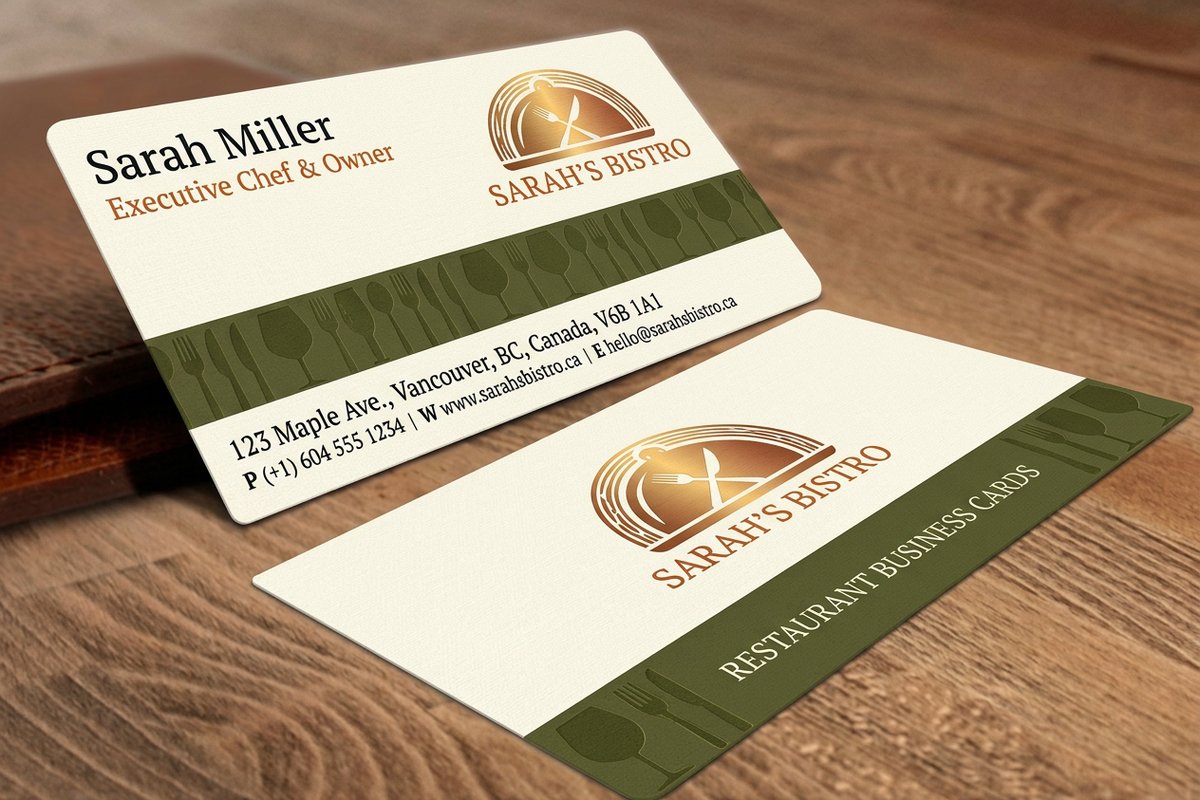 Restaurant Business Cards