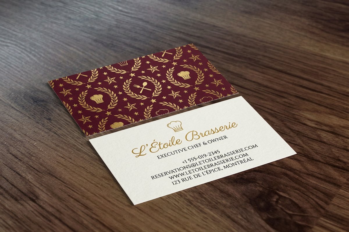 Restaurant Business Cards