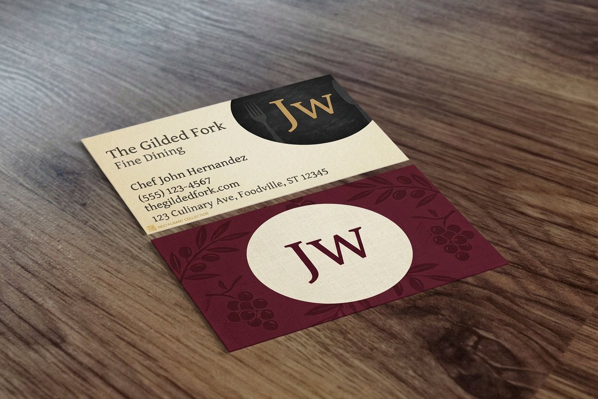 Restaurant Business Cards