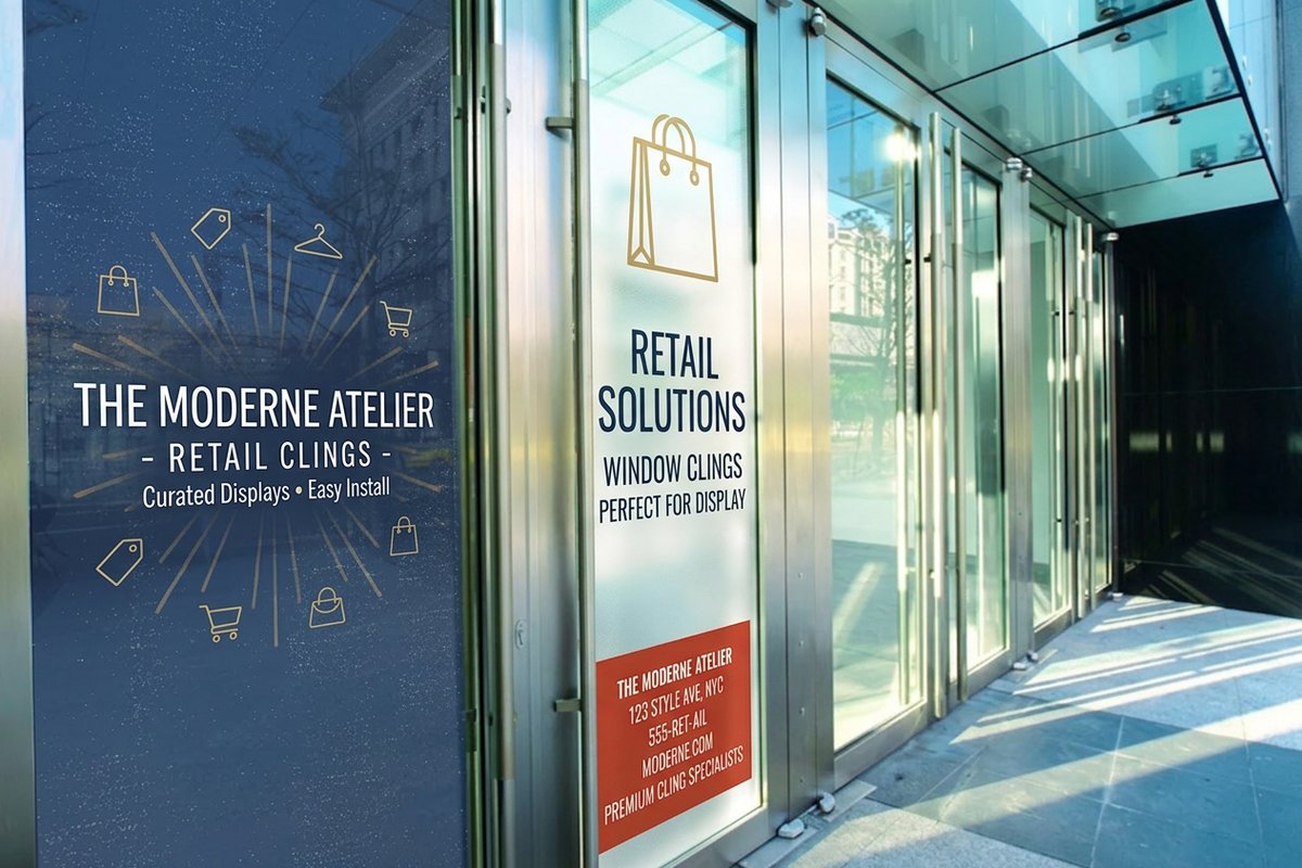 Retail Window Clings 1 - 4OVER4
