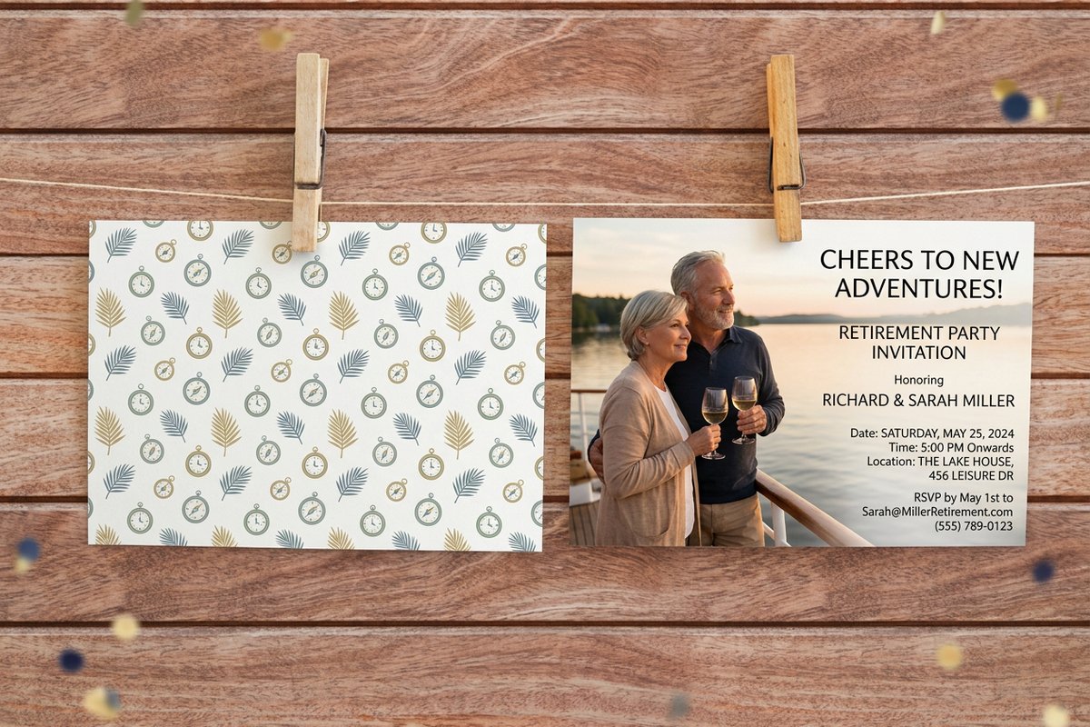 Retirement Party Invitations 2 - 4OVER4