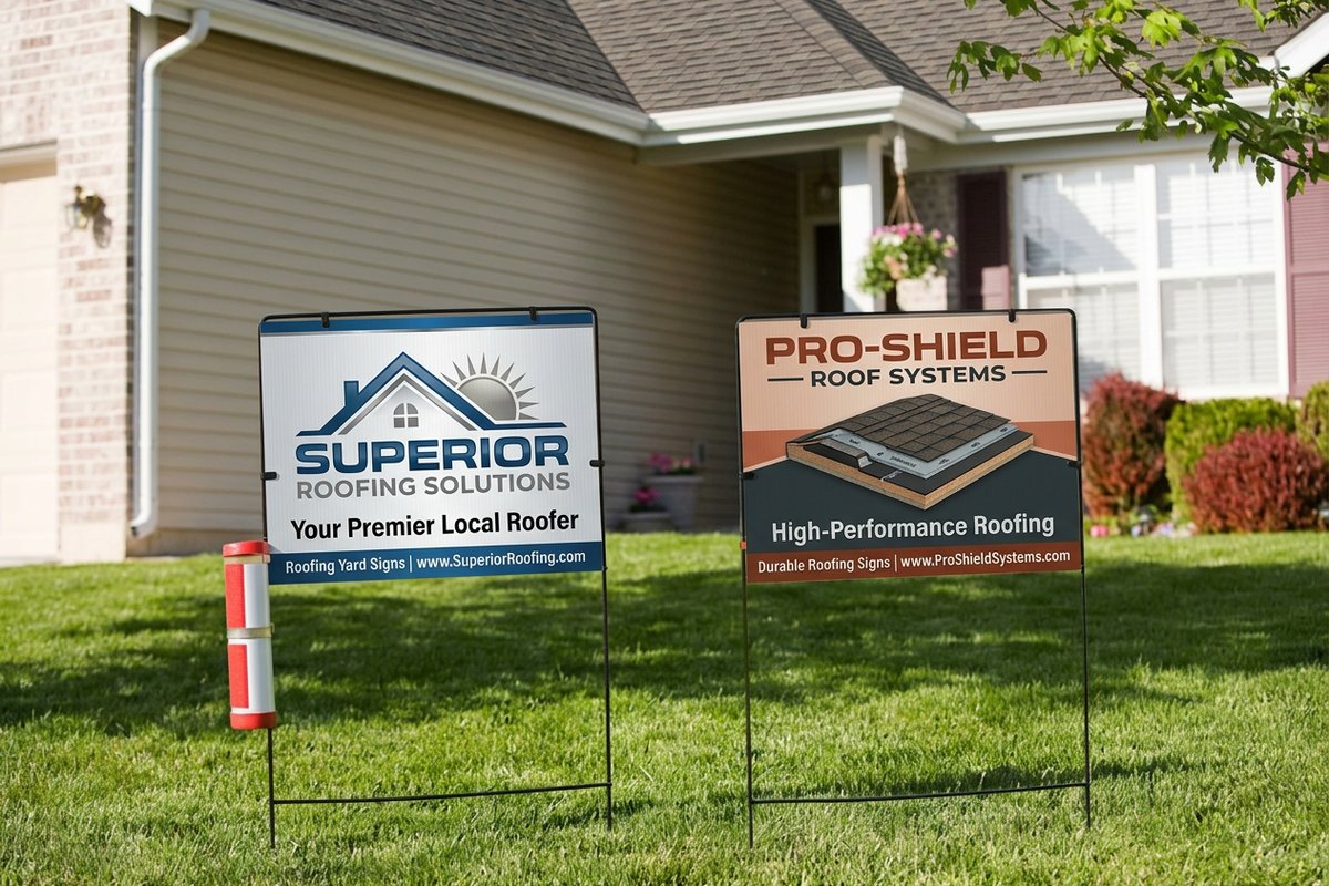 Roofing Yard Signs
